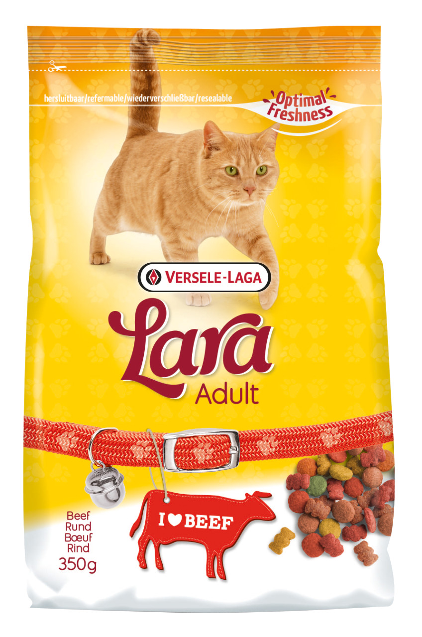 impliciet Niet ingewikkeld binnen Lara kattenvoer Adult Rund Flavour 350 gr | Hofstede Dier & Tuin