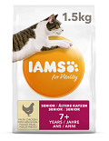 IAMS kattenvoer Senior Chicken 1,5 kg