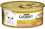 Gourmet kattenvoer Gold Mousse zalm 85 gr