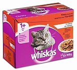 Whiskas kattenvoer Adult Vlees in Gelei 12 x 100 gr