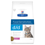 Hill's Prescription Diet kattenvoer d/d duck en green pea 1,5 kg