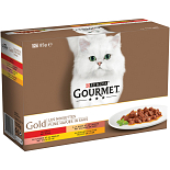 Gourmet kattenvoer Gold Fijne Hapjes 12 x 85 gr