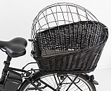 TRIXIE fietsmand met rooster voor bagagedrager Zwart