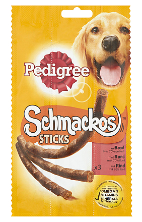 Pedigree Schmackos Meaty Sticks rund <br>33 gr