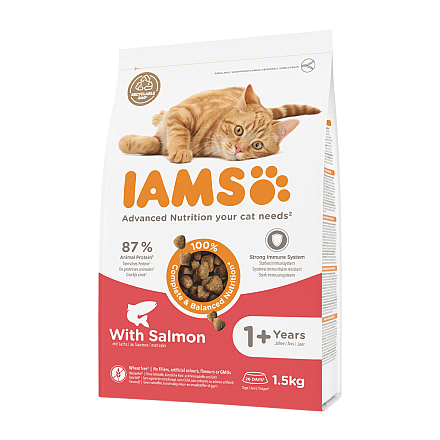 IAMS Kattenvoer Adult Zalm 1,5 kg