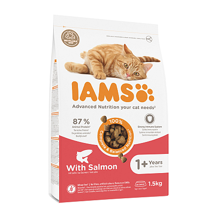 IAMS Kattenvoer Adult Zalm 1,5 kg