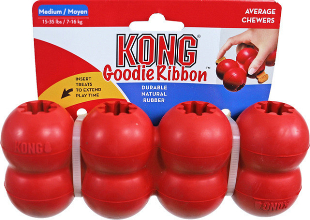 Kong Goodie Ribbon rood
